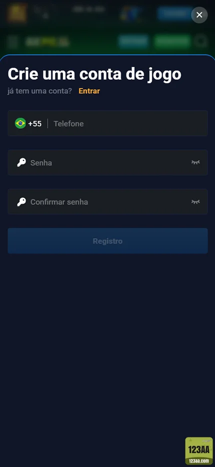 123aa - login premium - Entrar na Conta