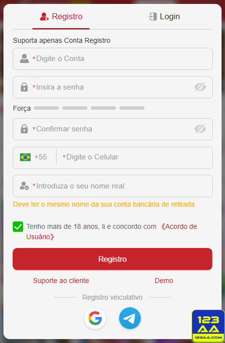 Experiência de Jogos 123aa.com